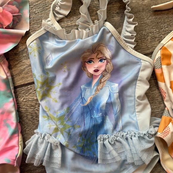 Size 4 disney Frozen swimsuit bundle - Picture 4 of 12